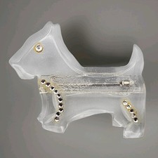 Vtg Lucite Scottie Westie