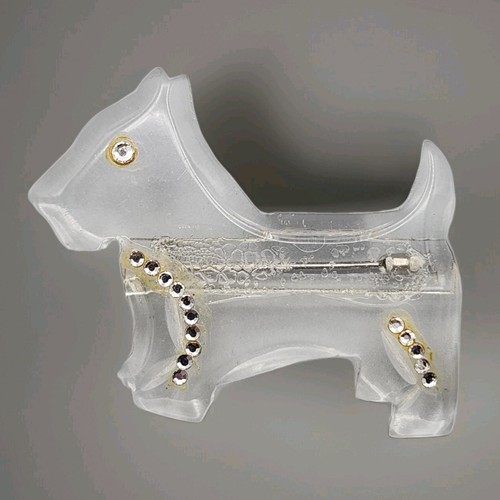 Vtg lucite scottie westie - scottie,