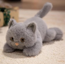 Gray Kitten Cat 12 Inch