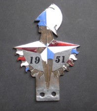vintage 1951 Festival of Britain enamel car badge