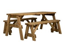 Wooden Picnic Bench Set