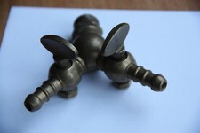 Y SHAPED 3 Way Gas Hose LPG Splitter 1/4 Turn Ball Valve Brass - 2