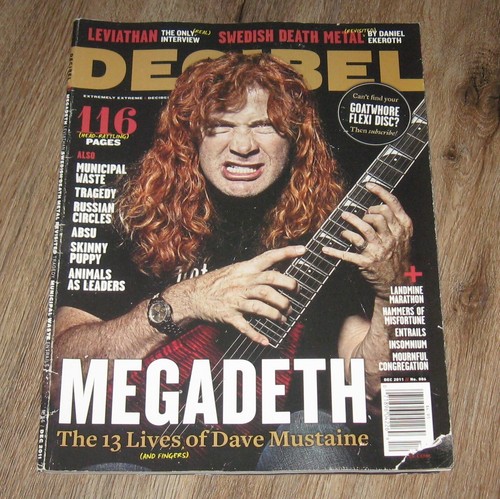 Decibel 2011 magazine megadeth - decibel,