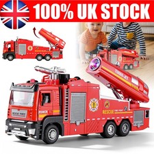 Toy fire truck with - with, water
