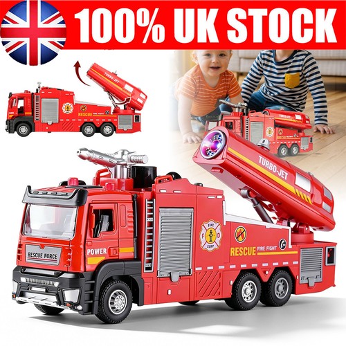 Toy fire truck with - fire,