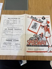 Belle Vue World Championship Speedway Semi-final Programme From August 1959