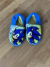 Sonic The Hedgehog Boys Blue Slipper Size 13 Used Good Condition Uk Boys  