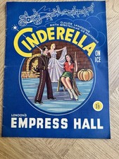 Cinderella on Ice 1955 Empress Hall London Prog– Claude Langdon’s Ice Pantomime