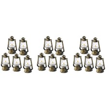  3 Pieces Mini Lamp Miniature Painting Retro Old-fashioned Kerosene Lamps