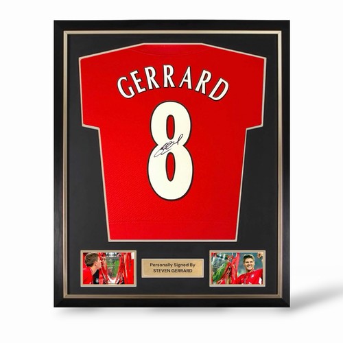 Gerrard signed framed - gerrard,