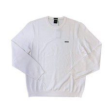 BOSS Mens Jumper White Round