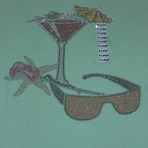 Rhinestone martini sunglasses - rhinestone,
