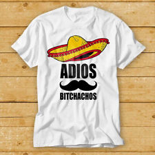 Adios Bitchachos Amigos Mexican Moustache Mustache T Shirt Cult Movie Retro 2354