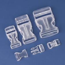 Clear Plastic Delrin Side Release Buckle Clip 10,15,20,25,38mm For Webbing Strap