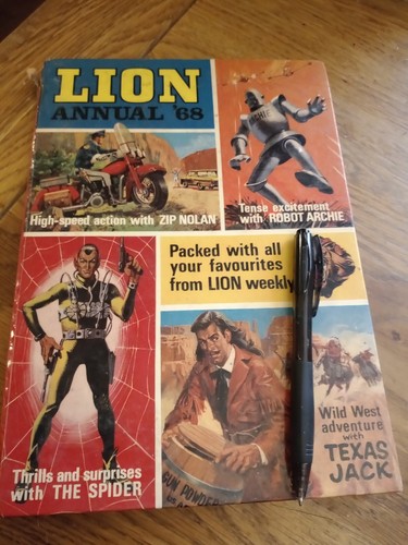 1968 boys lion annual comic - 1968,