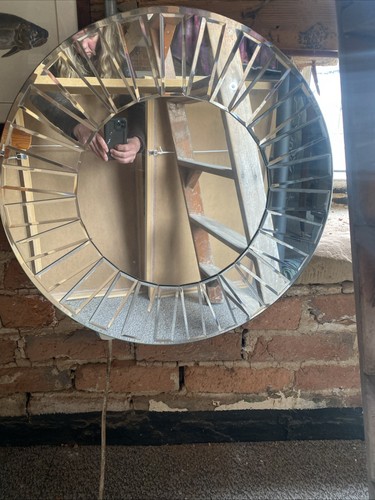 Venetian mirror art deco glass - mirror,