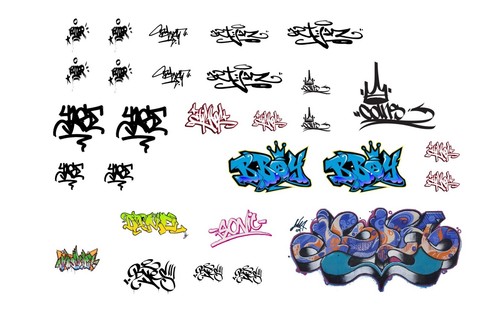 Scale graffiti waterslide - scale,