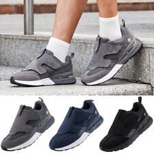 FitVille Mens Wide Fit Trainers Walking Running Shoes Arch Support Easy Close