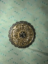 Scarf Clip Vintage WGERMANY Rare Intricate Filigree Incredible Detail Gold Tone