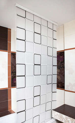 Shower roller blind shower