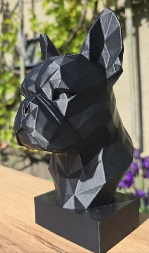 Large low poly french bulldog - low-poly,