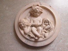 ANTIQUE / VINTAGE STONE PLAQUE - INFANT ACADEMY -  WYON MARK TO BACK