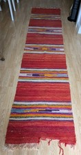 Hallway Rug Runner Stair Kilim Carpet Hand Woven Wool Long Aisle Kelim 3m X 67cm