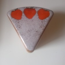 Cake Slice Shape Tin Good Enough To Eat Victoria Strawberry Sponge Sandwich-Used