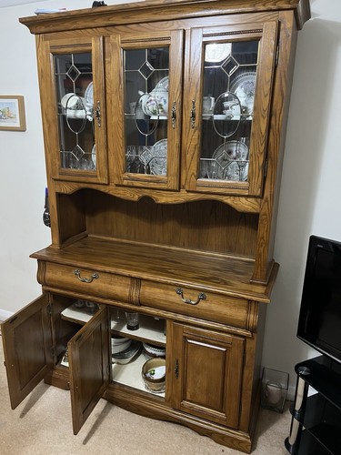 Solid oak sideboard mid - oak,