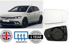  Wing Mirror With Base Heated Wide Angle Right Driver Side VW Polo 2018 to 2025