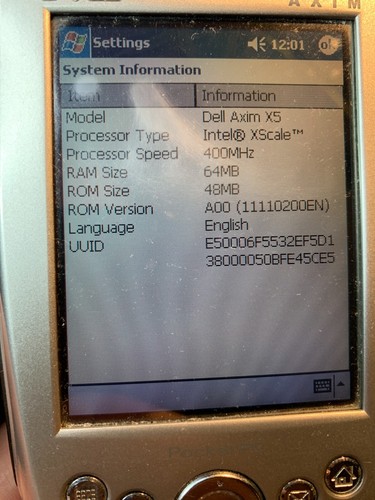 Vintage pocket dell axim x5 - pc,