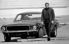 Steve mcqueen bullitt car - mcqueen, wall