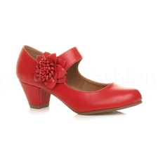 WOMENS LADIES COMFORT MID HEEL