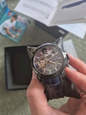 Seiko Premier gents steel automatic, Limited Ed Novak Djokovic Skeleton SSA375J1