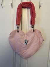 Lazy Oaf Pink Heart Tote Bag With Poodle Dog. RARE. USED.