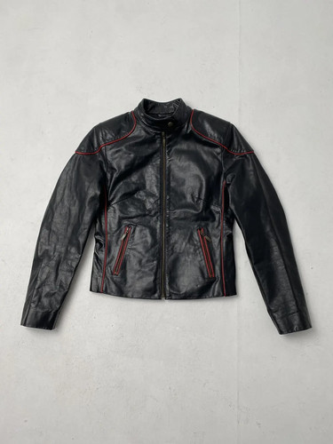 Vintage leather jacket soft - jacket,
