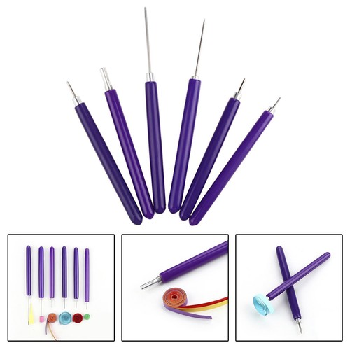 6pcs set slotted quilling - slotted, tool