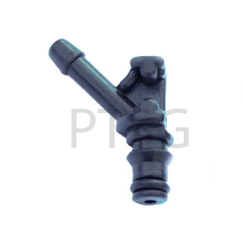 Shaped leak off connector - 45°,