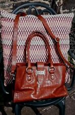 Jasper CONRAD Designer, Tan,  Moc Croc  Handbag Great Condition. Christmas Gift