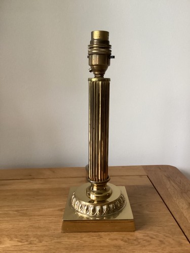 Bhs brass column table - column, lamp