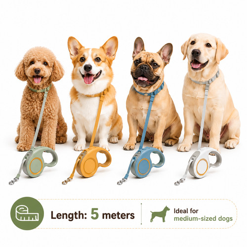 Retractable dog leash smooth - dog,