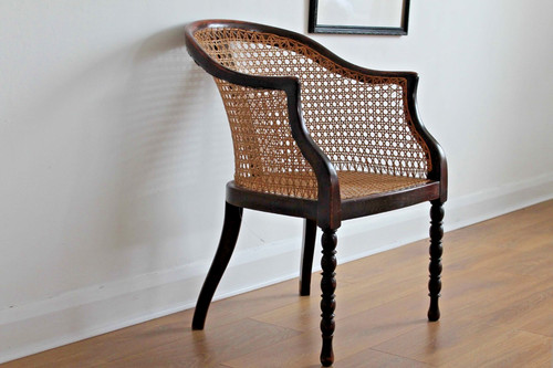 Rattan cane work bergere arm - cane,