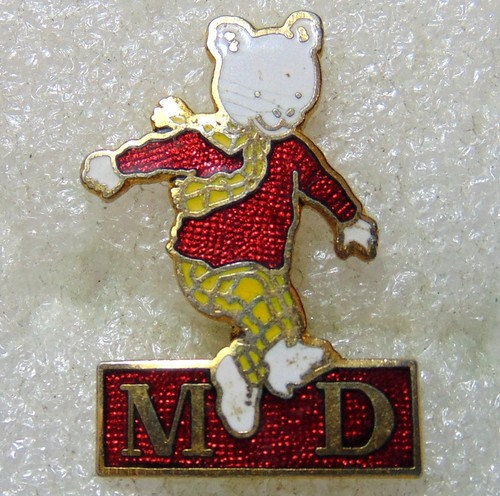 Vintage rupert bear enamel - m, d