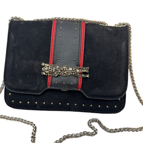 Topshop black suede panther - topshop,