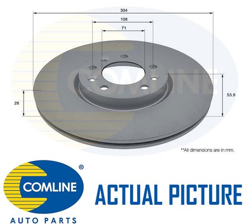 Front brake discs pair comline - front,
