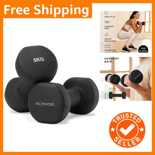 Neoprene coated dumbbells set - dumbbells,