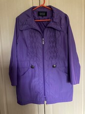 Harvey & Jones lightweight  lined Ladies purple zipped jacket size 12