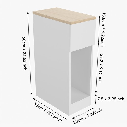 Narrow cabinet tables white - tables,
