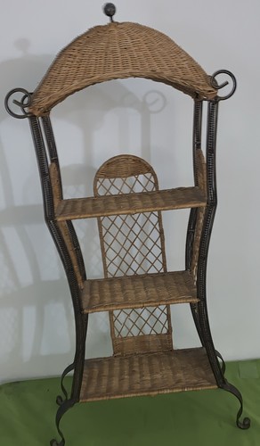 Vtg wrought iron - wrought, &
