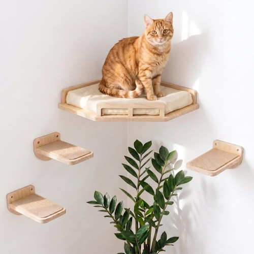 Cat wall shelves corner - cat,